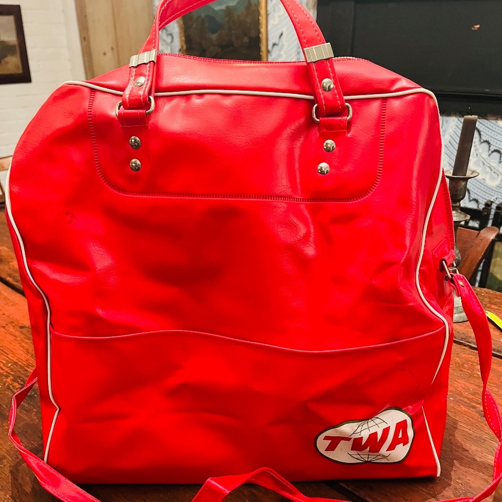 Vintage TWA travel bag 1960s 1970s
